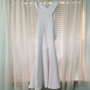 Women’s White Dress with Back Cutout